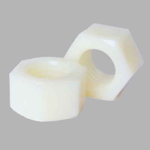 1/2"-13  Finished Hex Nut, Coarse, Natural Nylon